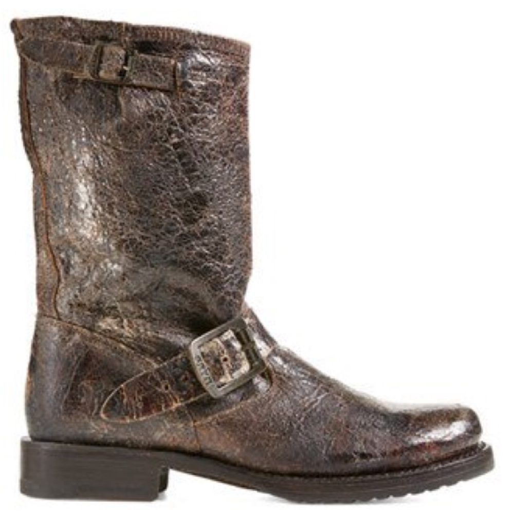 FRYE Veronica Short Boot - Distressed Brown